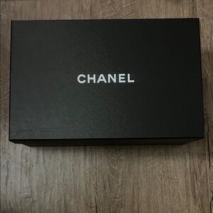 Chanel Elegant Black Shoe Box